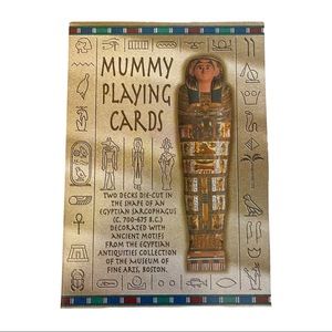 VTG Mummy Playing Cards ~ 2 Decks Sealed Boxed Set